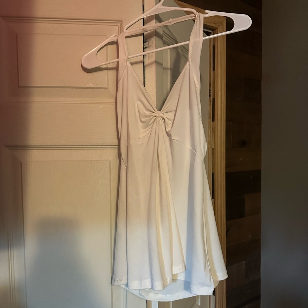 Vintage white halter top
